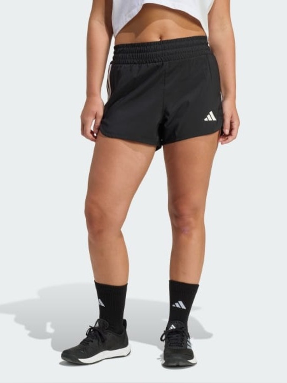 Adidas Pacer Workout Woven High Rise Shorts